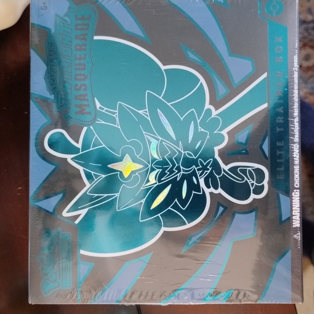 Pokemon Elite Trainer Box with Teal and Black Design